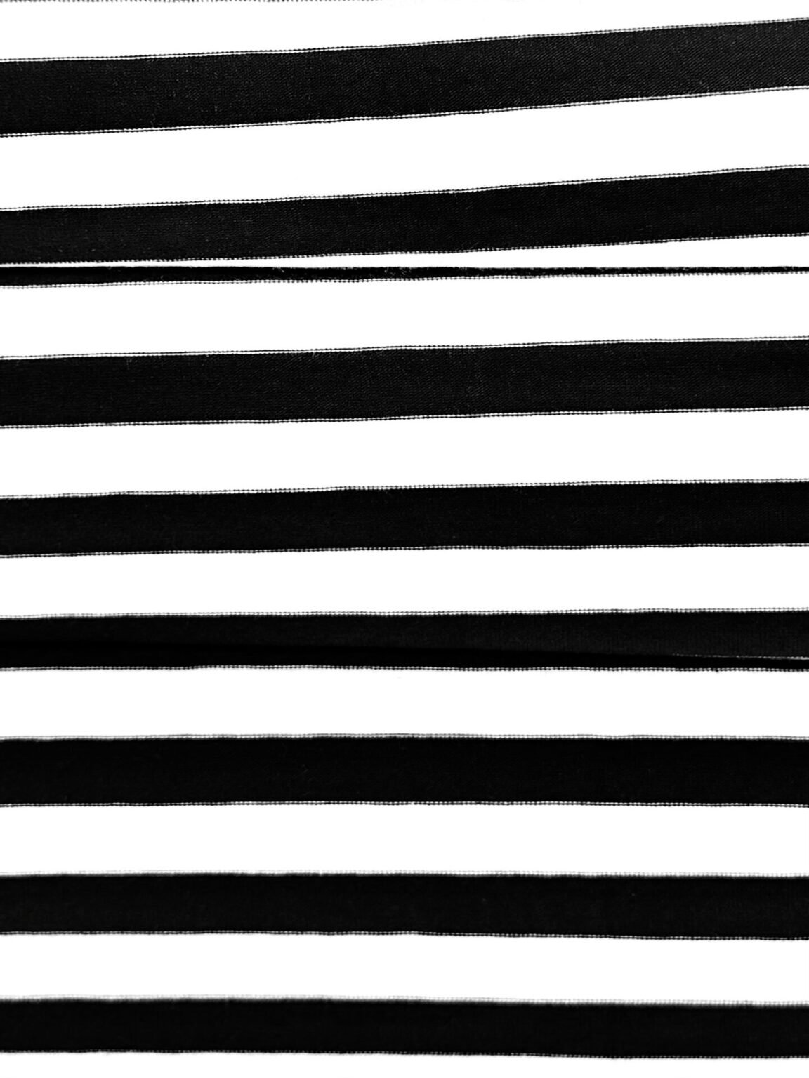 Striped Jersey Knit Fabric in Black Color