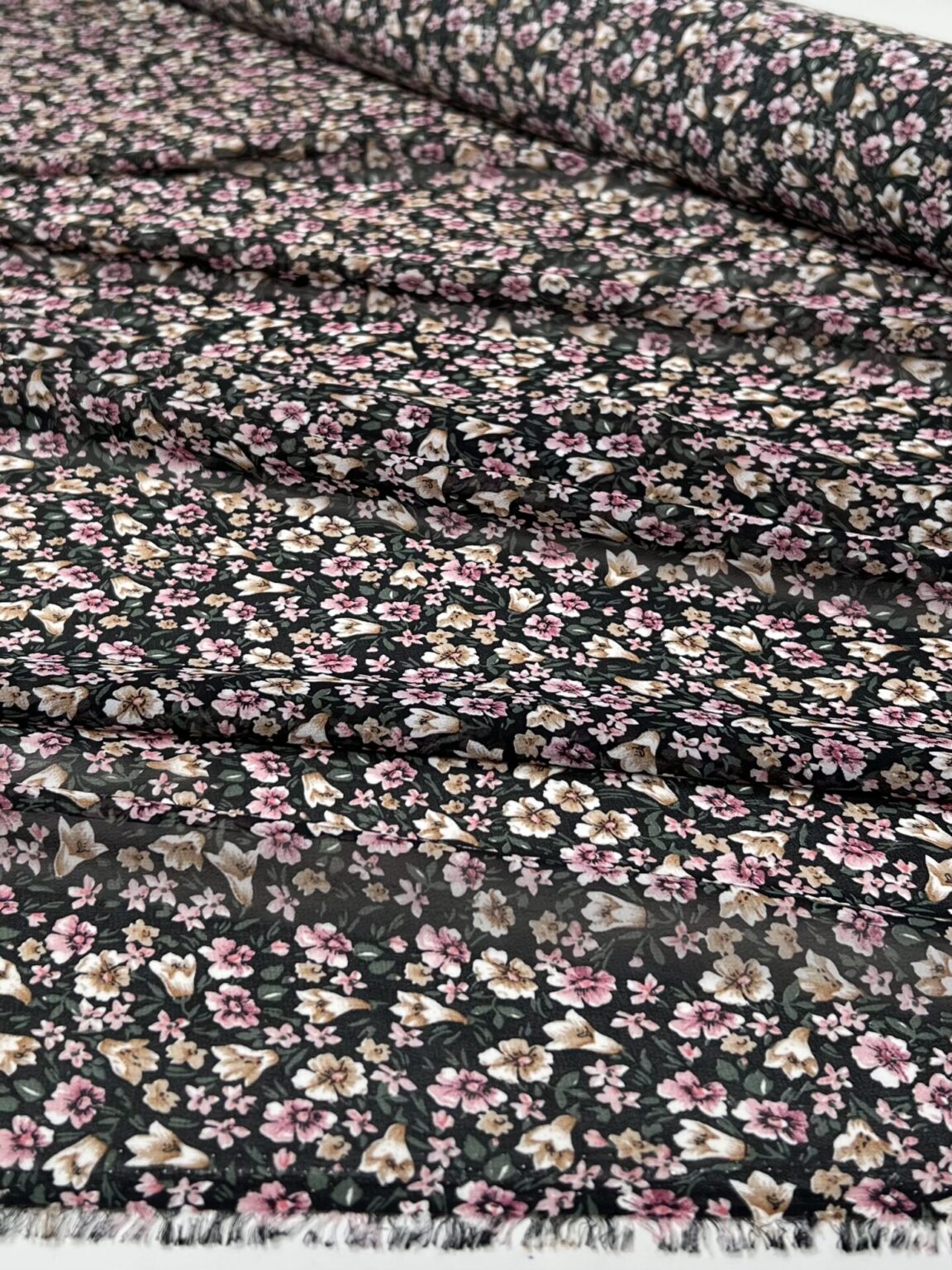 Chiffon with "Tiny Flowers" Design