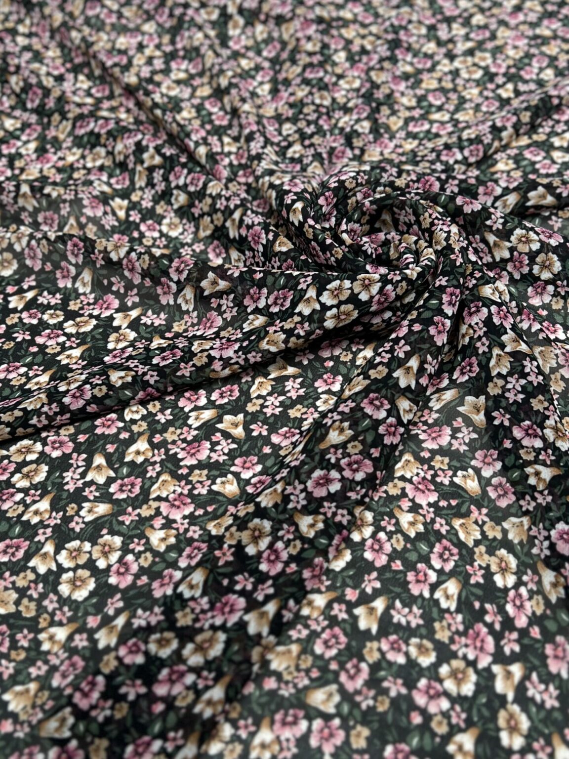 Chiffon with "Tiny Flowers" Design