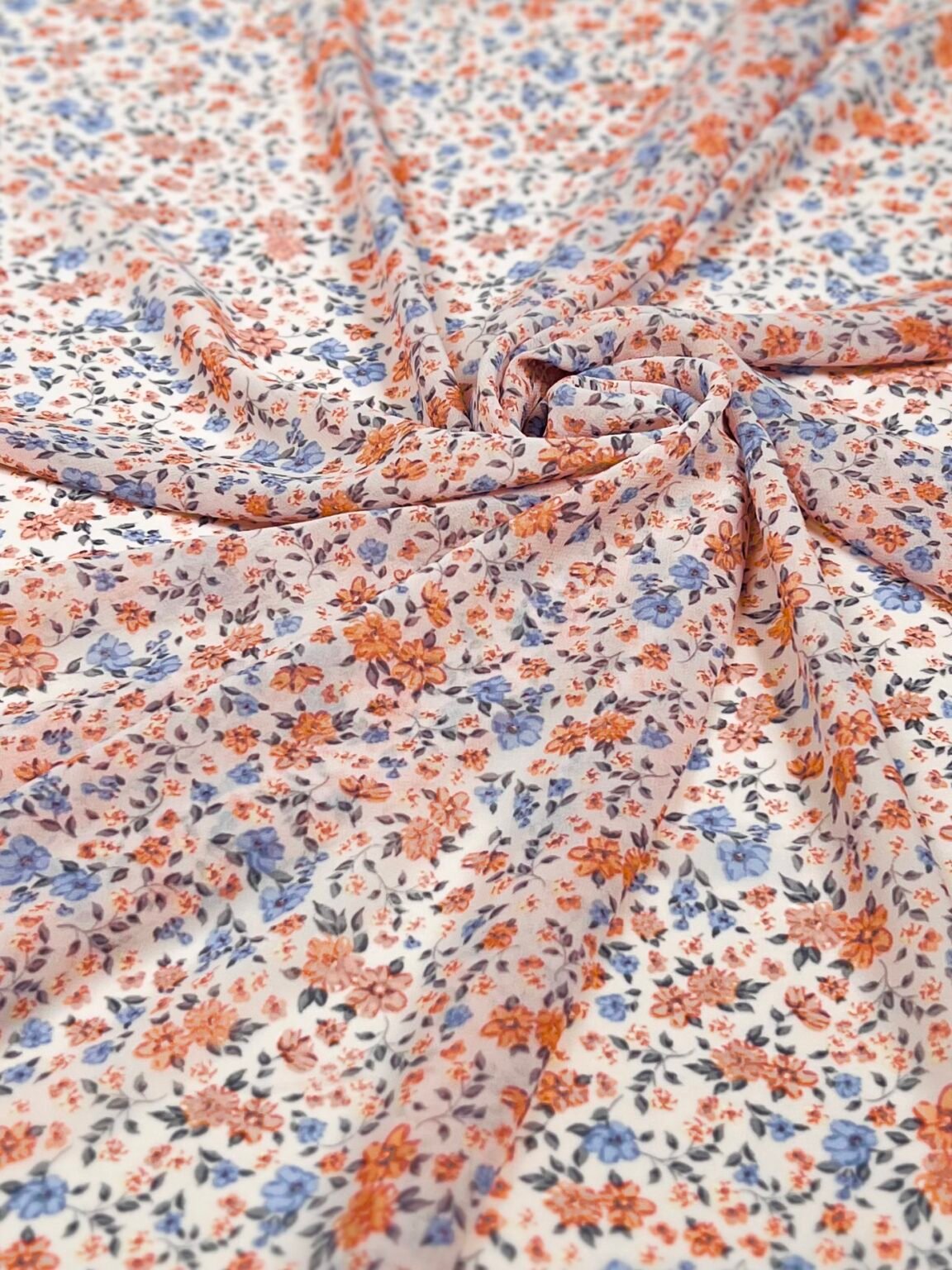 Chiffon with "Tiny Flowers" Design