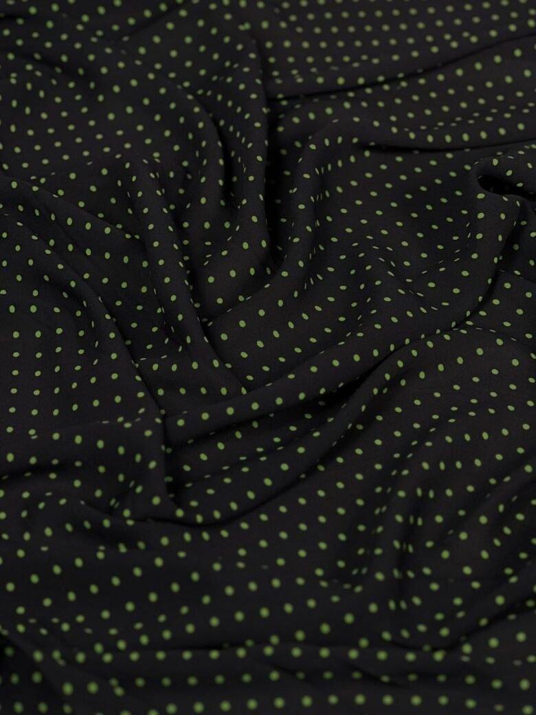 „SPH“ suknelinis audinys smulkių taškelių rašto „Green Dots“