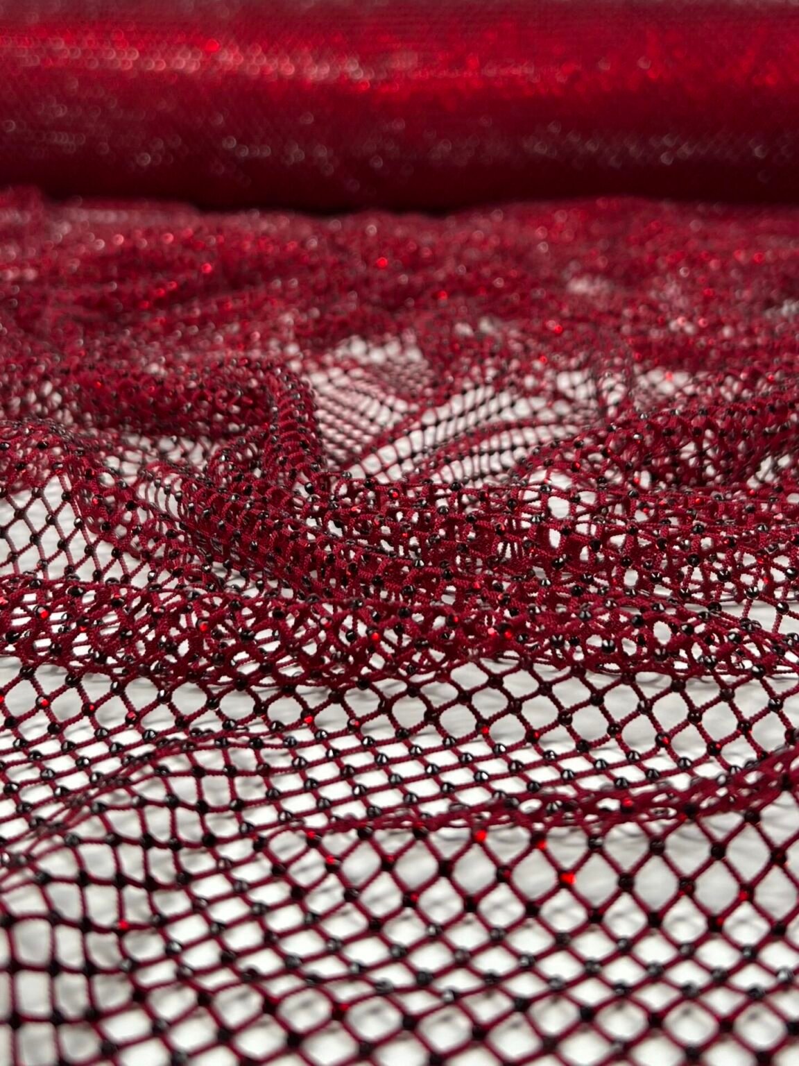Tīkliņš ar kristāliem „Burgundy“