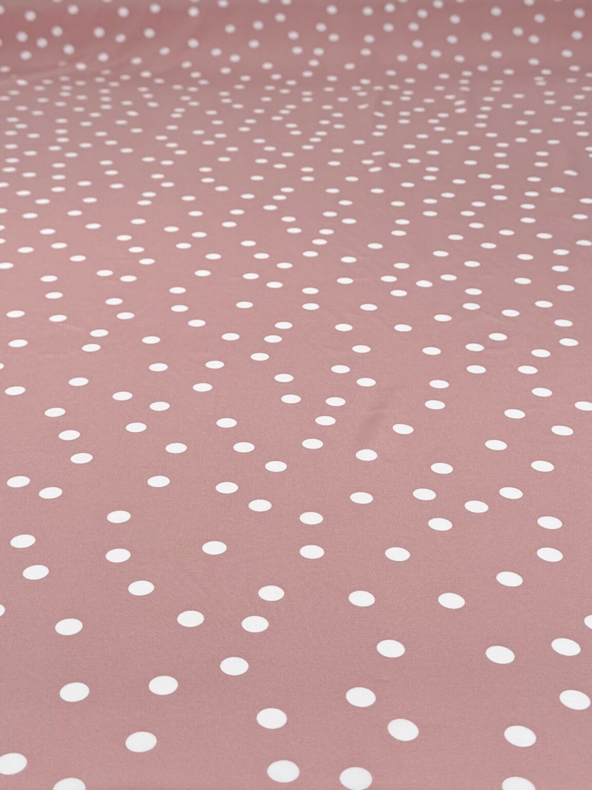 "Silky" Dress Fabric with Polka Dot Pattern in Pink Color