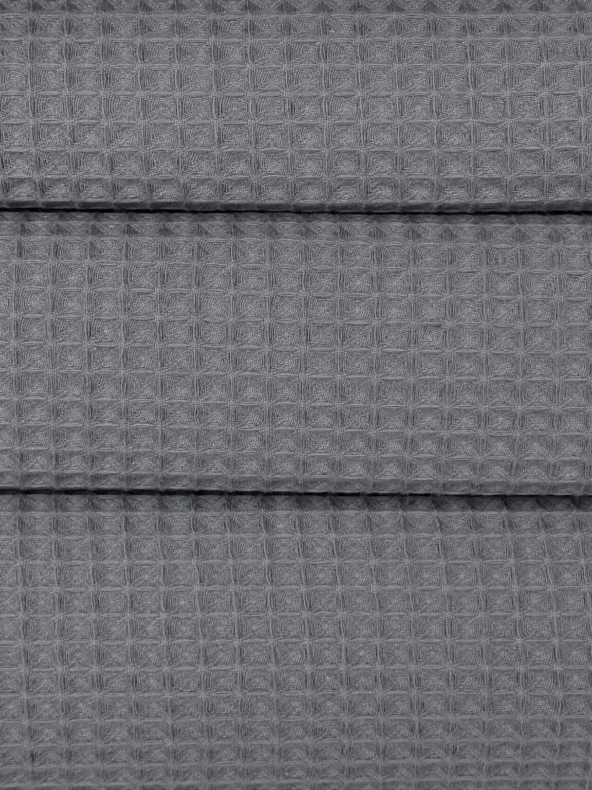 Kokvilnas vafeles audums „Grey“