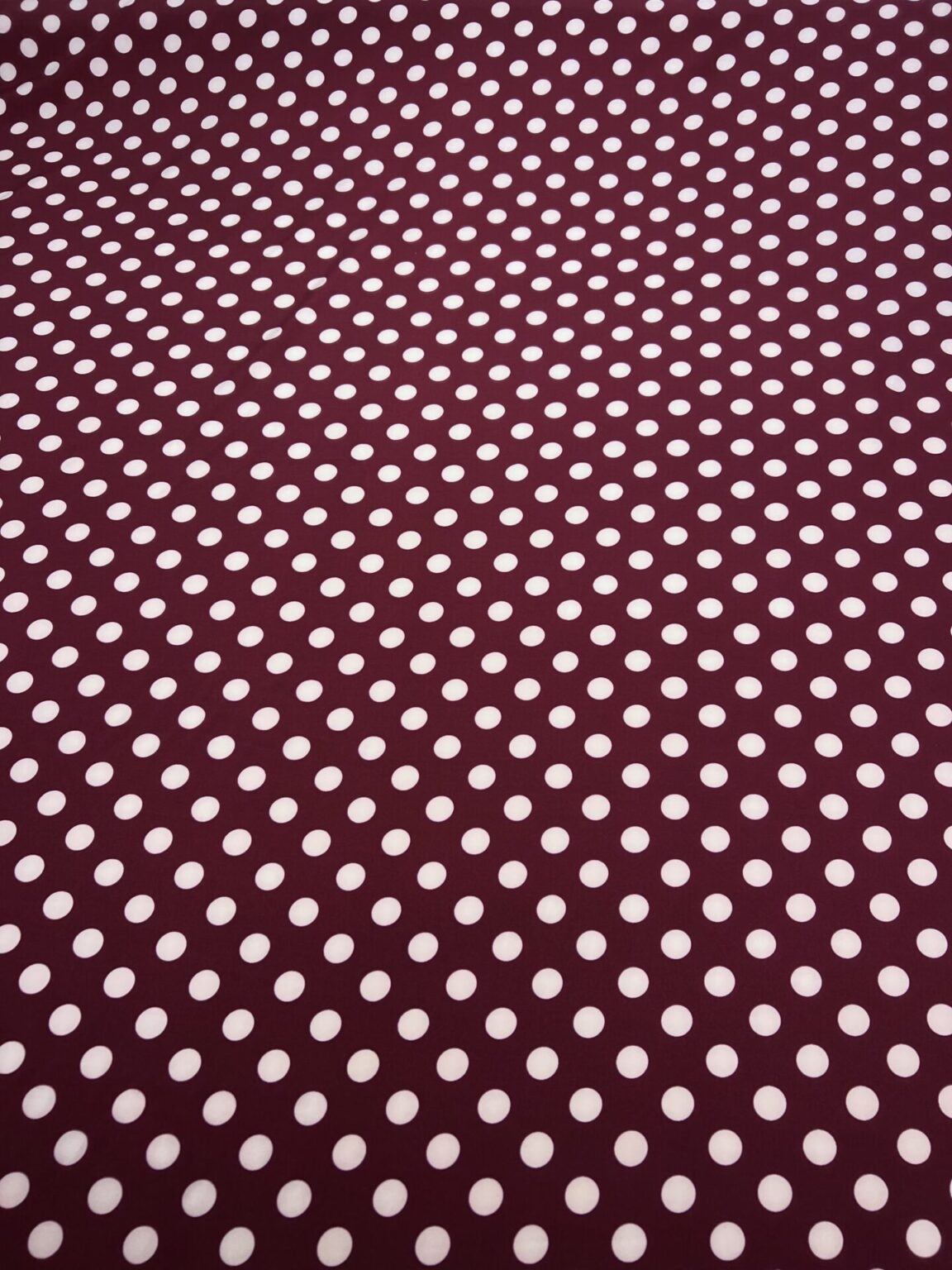 „Silky“ kleitu audums ar burbuļu rakstu „Burgundy and White“