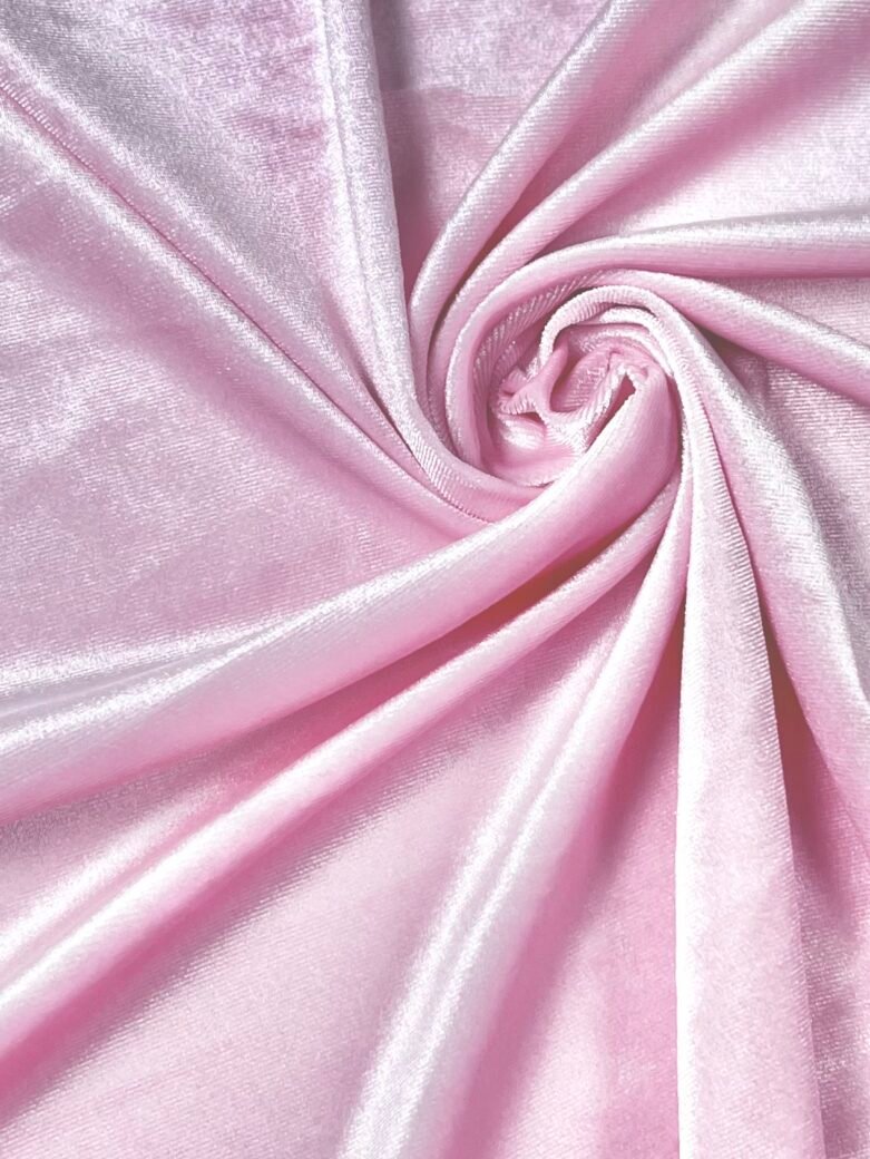 Stretch Velvet "Baby Pink"