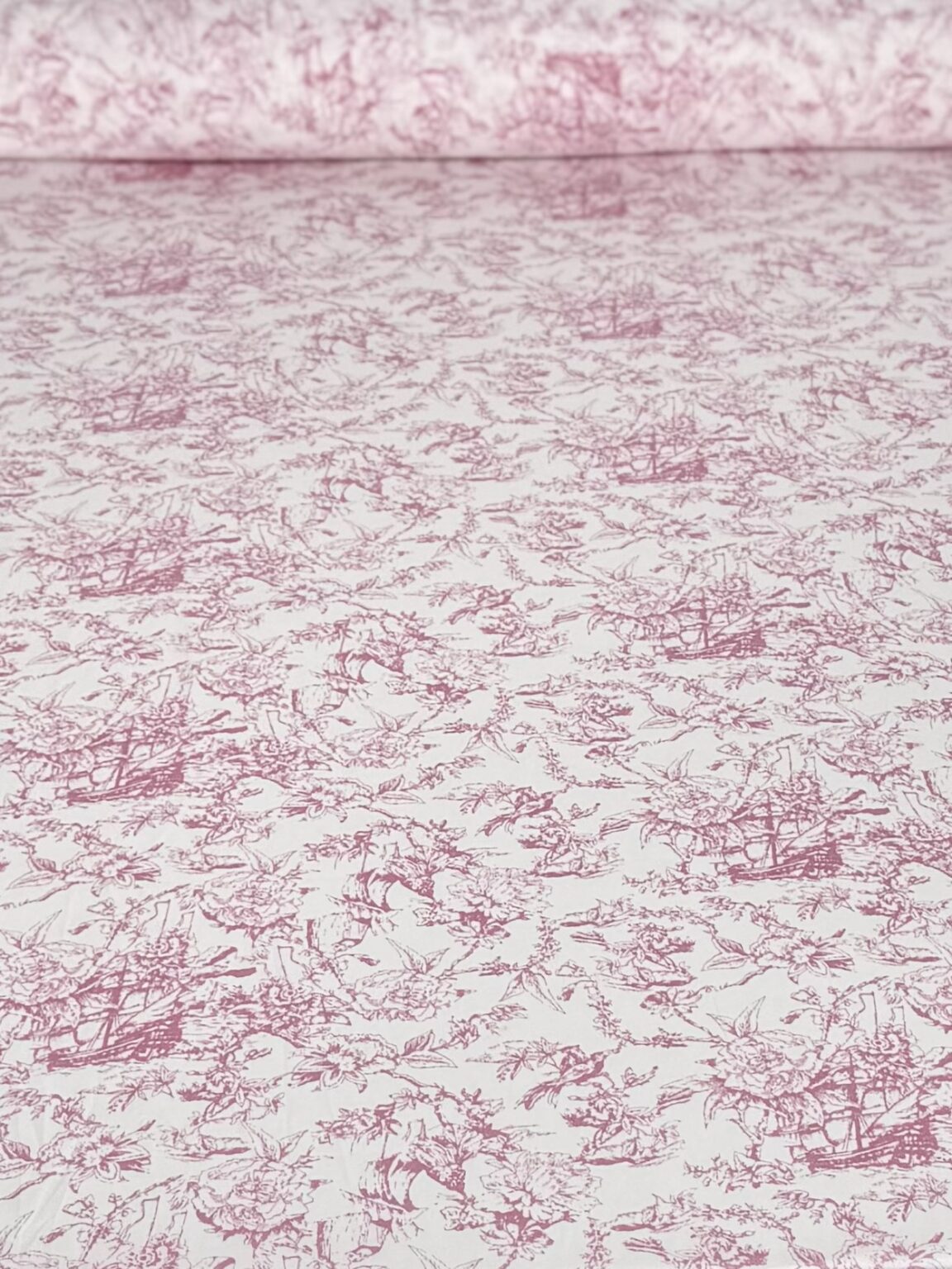 Armani Silk (Satin) "Abstract Pink Flowers"