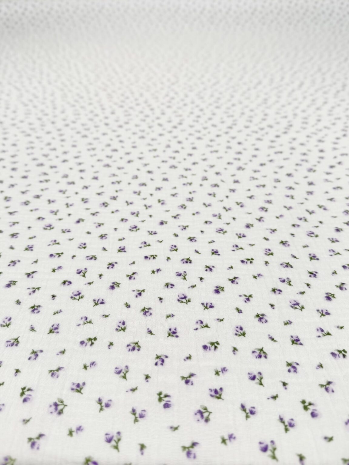 Muslins ar apdruku „Mini Black Flowers“