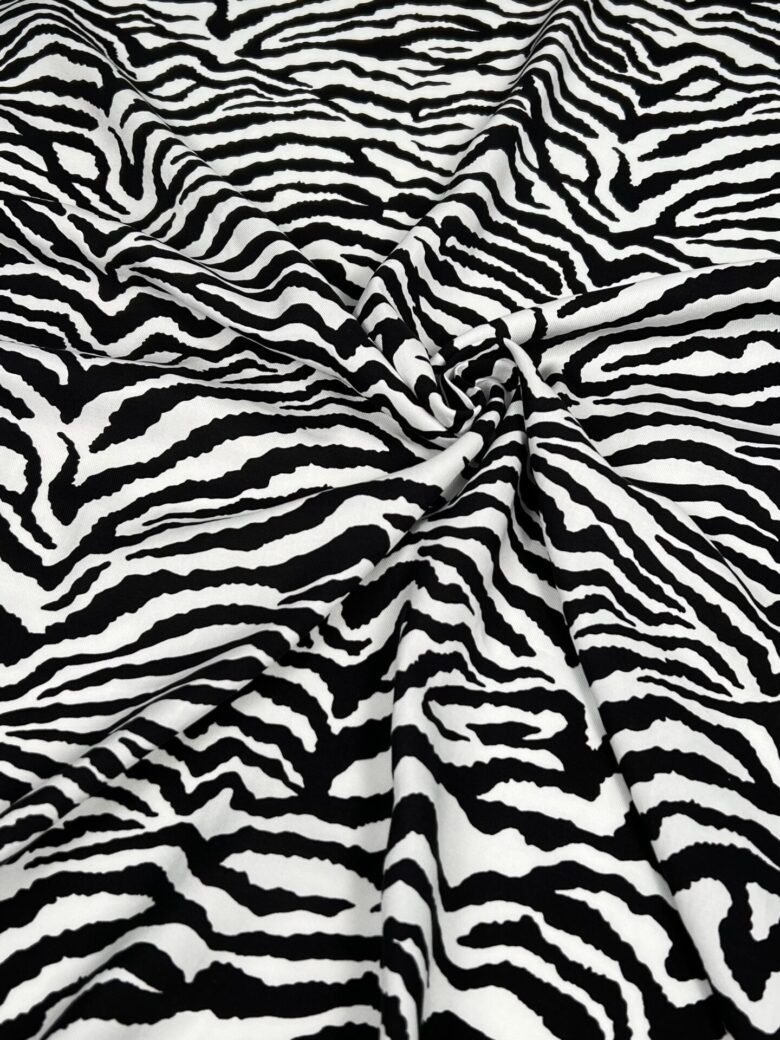 "Twill" Viscose Fabric "Zebra"