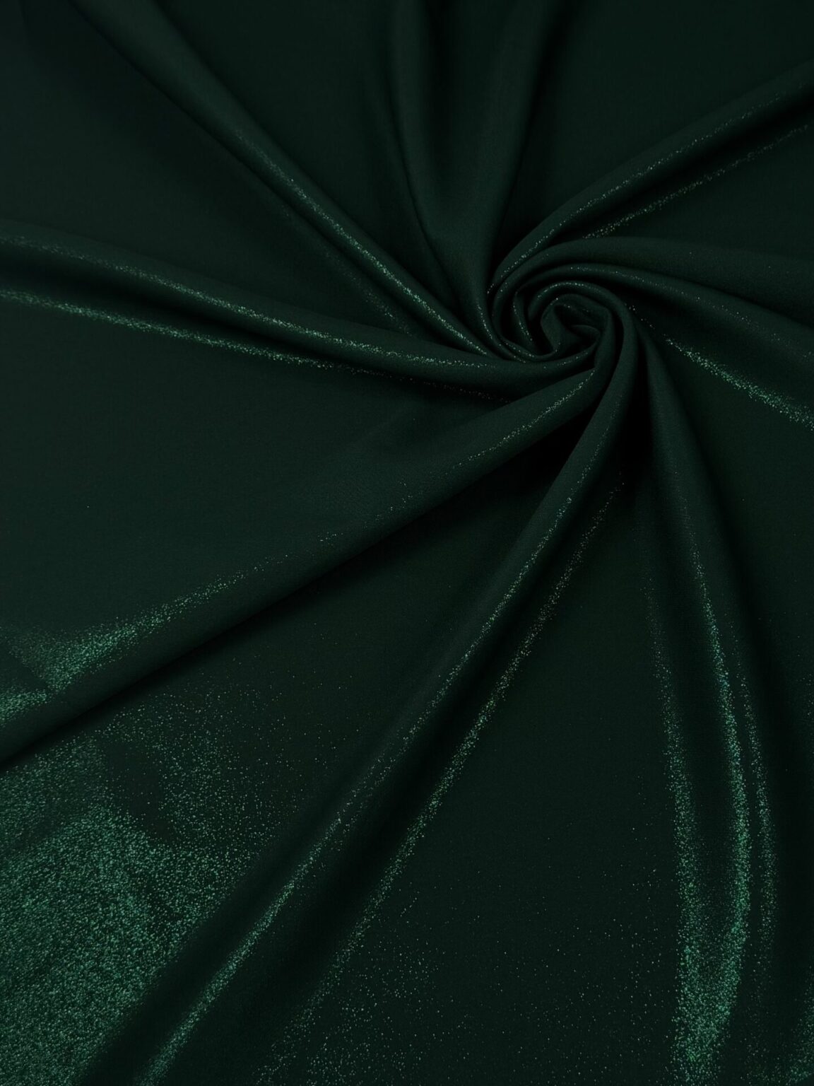 Glossy "Barbie" Fabric "Gloss Effect" in Emerald Color