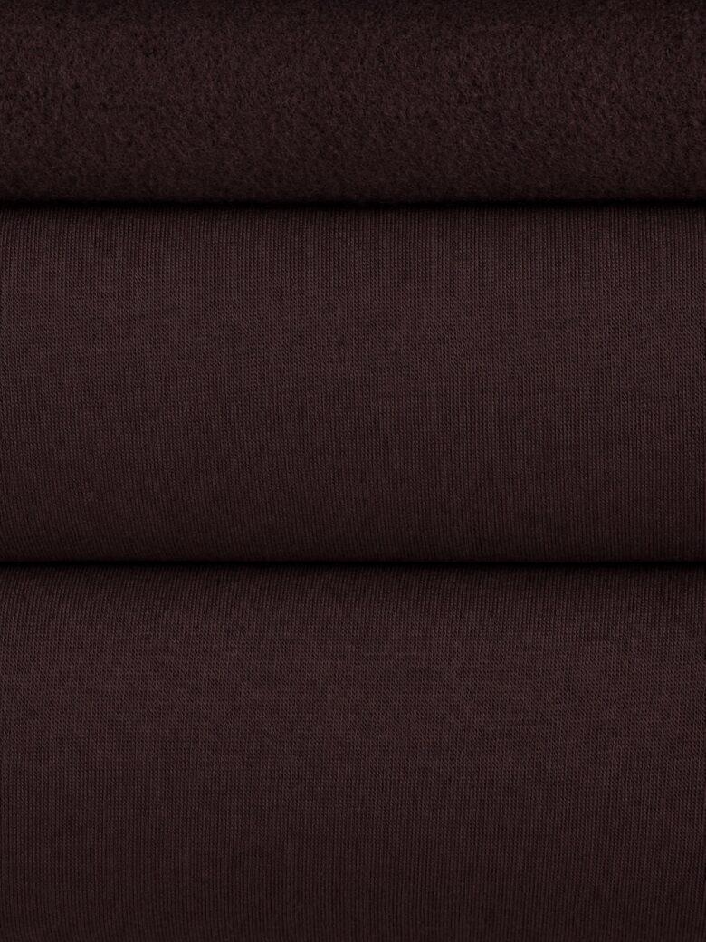 Trisiūlis kilpinis trikotažas su pūkeliu PENYE „Dark Marsala“ (KD41)