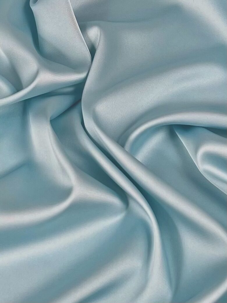 Armani Silk Satin, Ash Blue Color (Armani Silk)