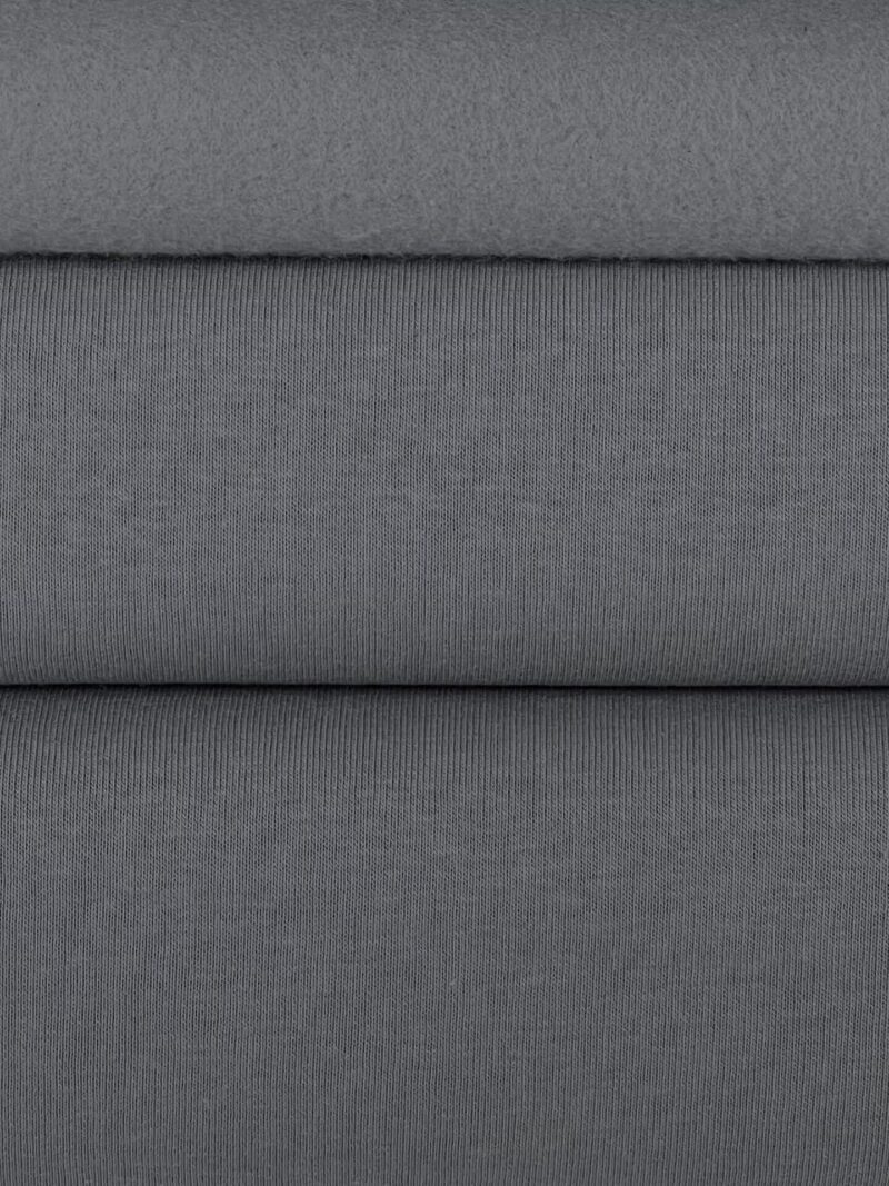 Three-thread loop knit fabric with fleece PENYE "Grey" (PT10)